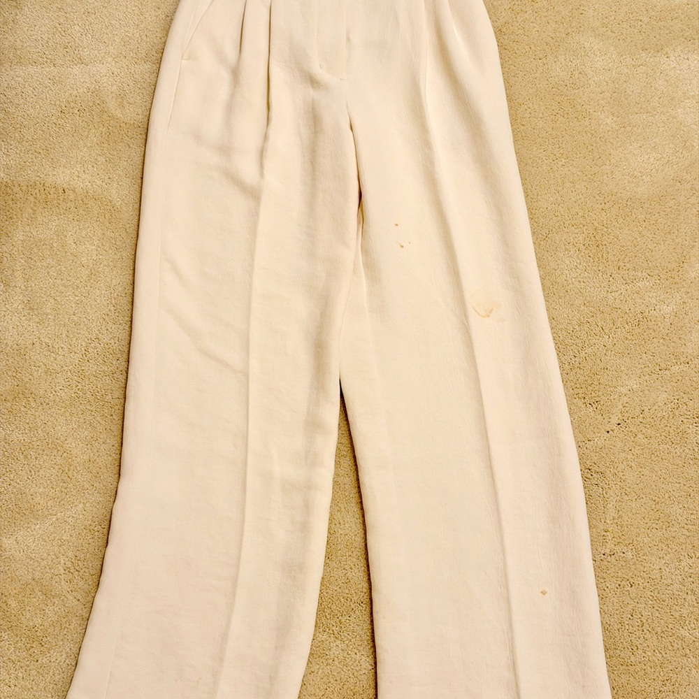 Aritzia Wilfred Cream Women's Trousers